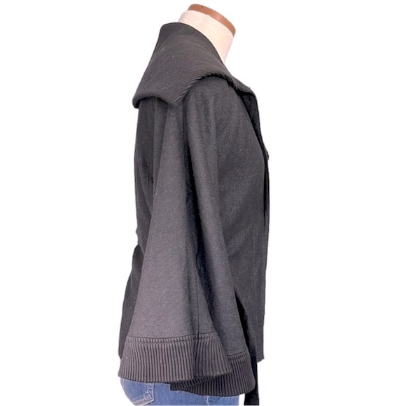 Free People 'Olmstead' Wool Belted Cape Coat, Black, Small - Picture 14 of 16